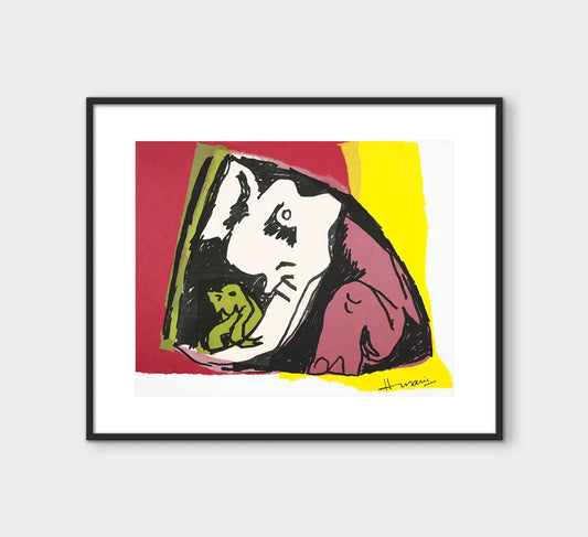 Elephants | After MF Husain | Litho with Chine Collé